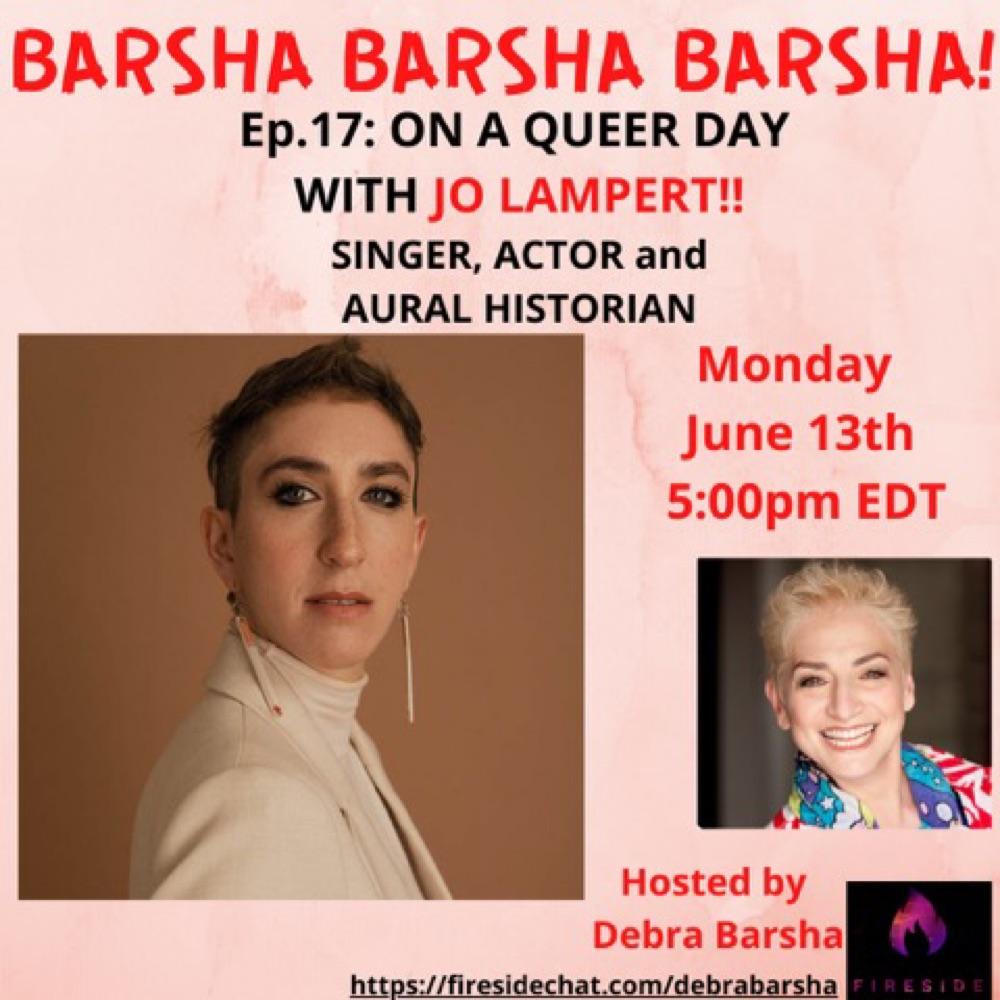 🏳️‍🌈BARSHA BARSHA BARSHA!!On a Queer Day w/JO LAMPERT!